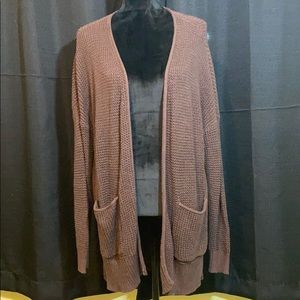 Brown Knit Cardigan